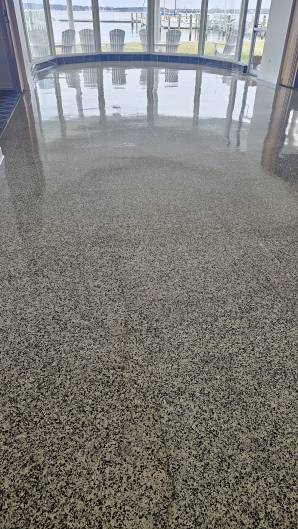 Commercial Floor Cleaning in Salisbury, DE  Deep Cleaning & Resealing of Terrazzo Floor (2)